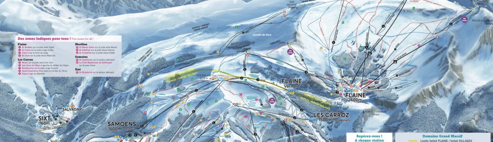 flaine plan des pistes