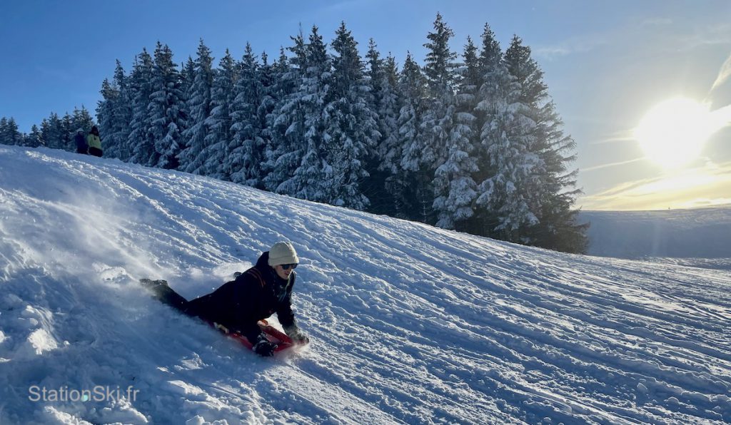 luge pistes de ski en station