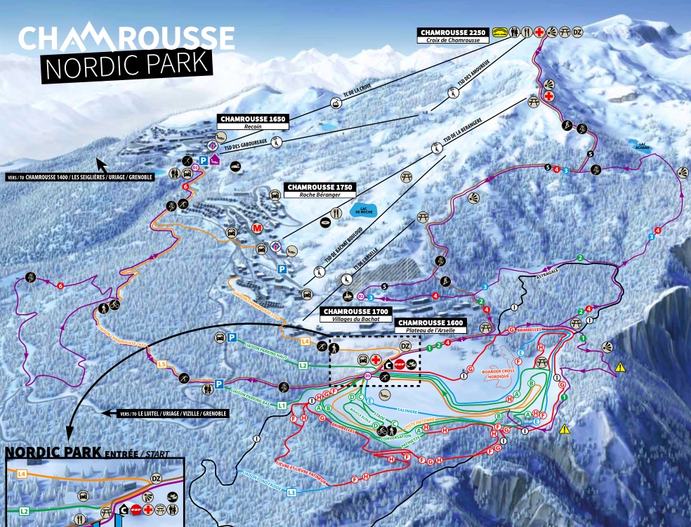 plan piste chamrousse