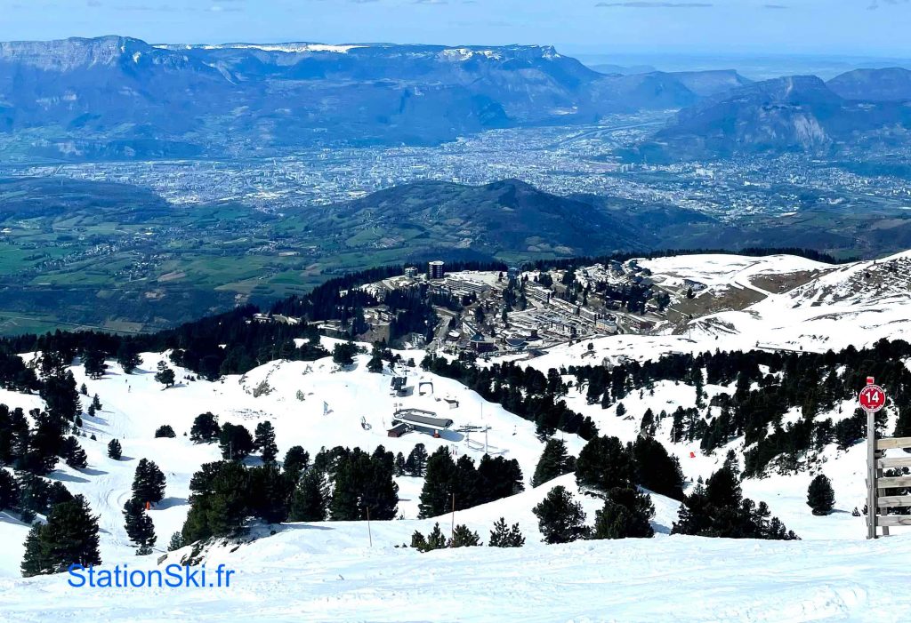 vue depuis sommet chamrousse